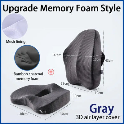 Memory Foam Seat & Pillow - Techtopia