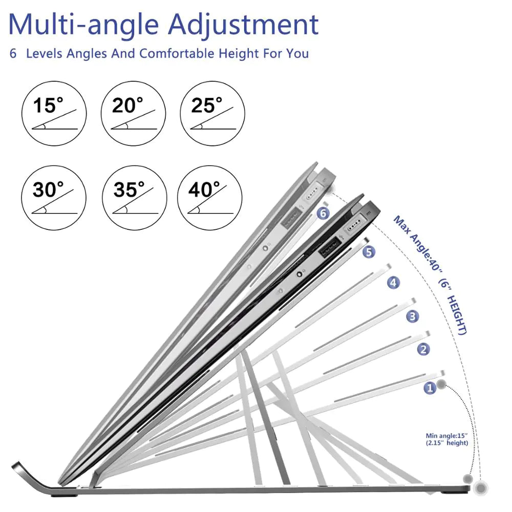 Adjustable Foldable Laptop Stand - Techtopia