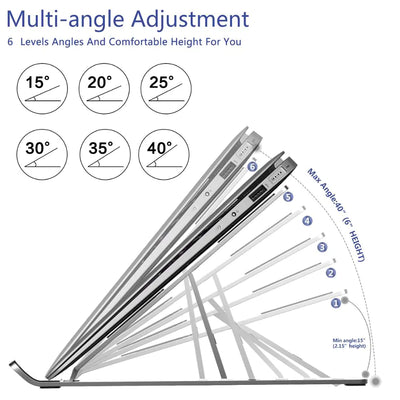 Adjustable Foldable Laptop Stand - Techtopia