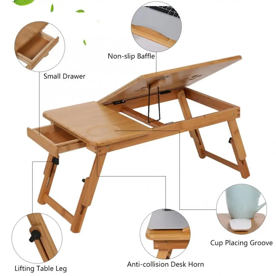 Bamboo Laptop Desk - Techtopia