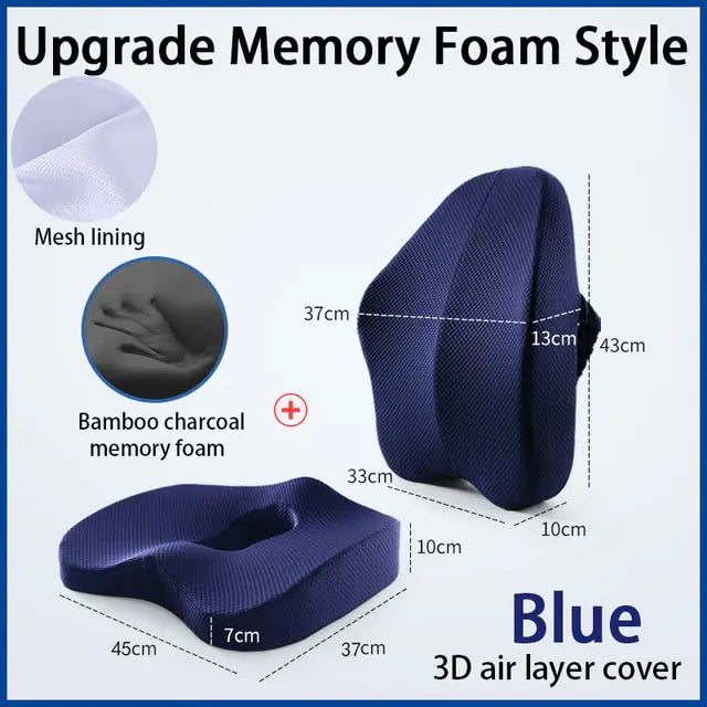 Memory Foam Seat & Pillow - Techtopia