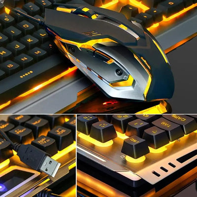 Mechanical Gaming Keyboard & Mouse Set - Techtopia