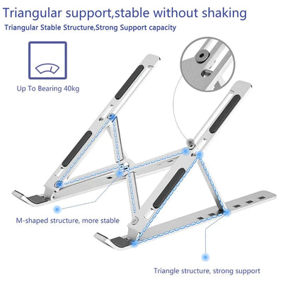 Adjustable Foldable Laptop Stand - Techtopia