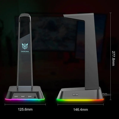 RGB Gaming Headphone Stand - Techtopia