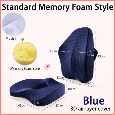 Memory Foam Seat & Pillow - Techtopia