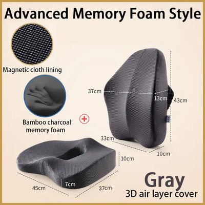 Memory Foam Seat & Pillow - Techtopia