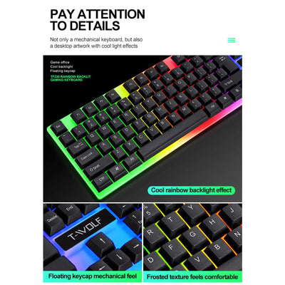 Rainbow Backlit Gaming Keyboard & Mouse Kit - Techtopia